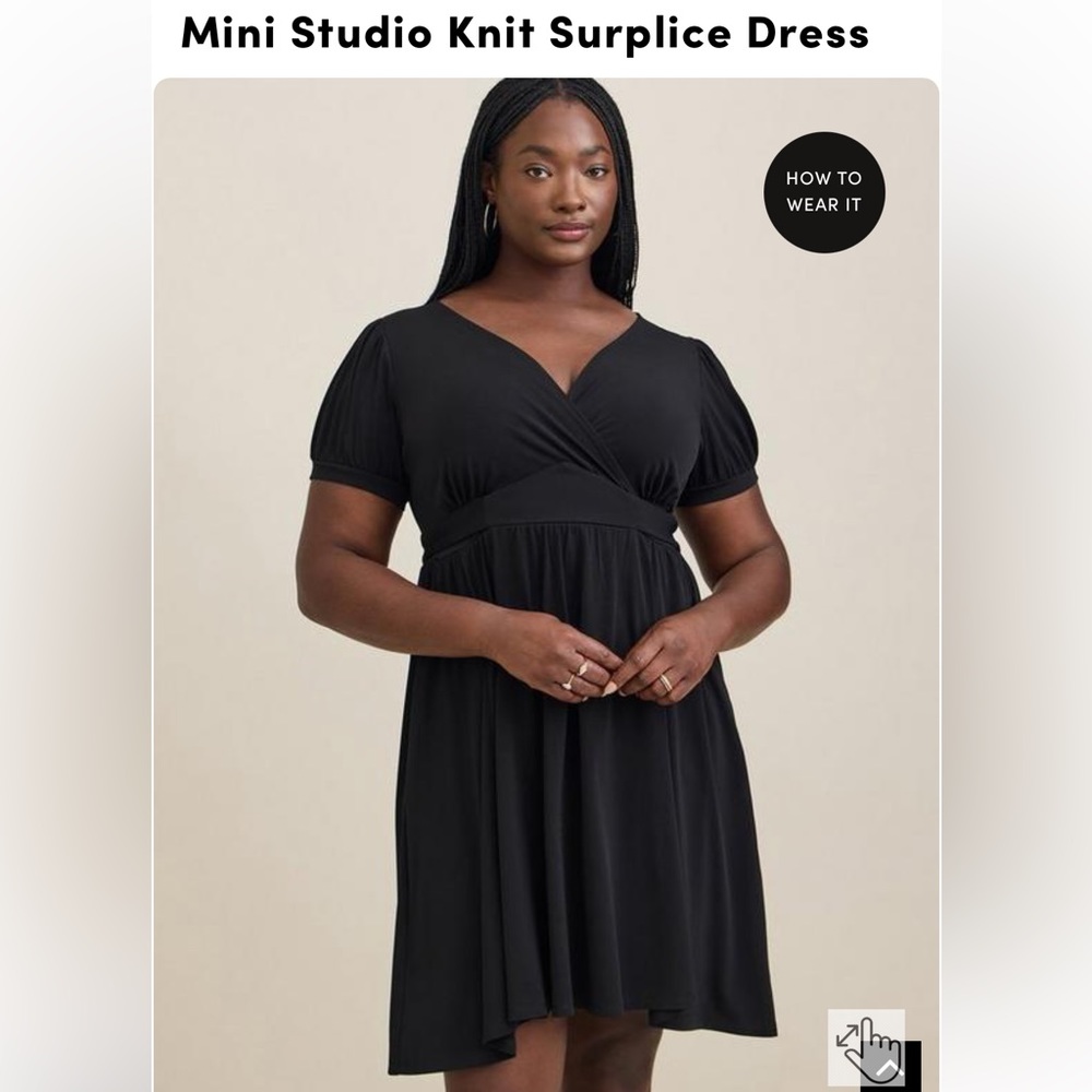 NWT torrid black dress